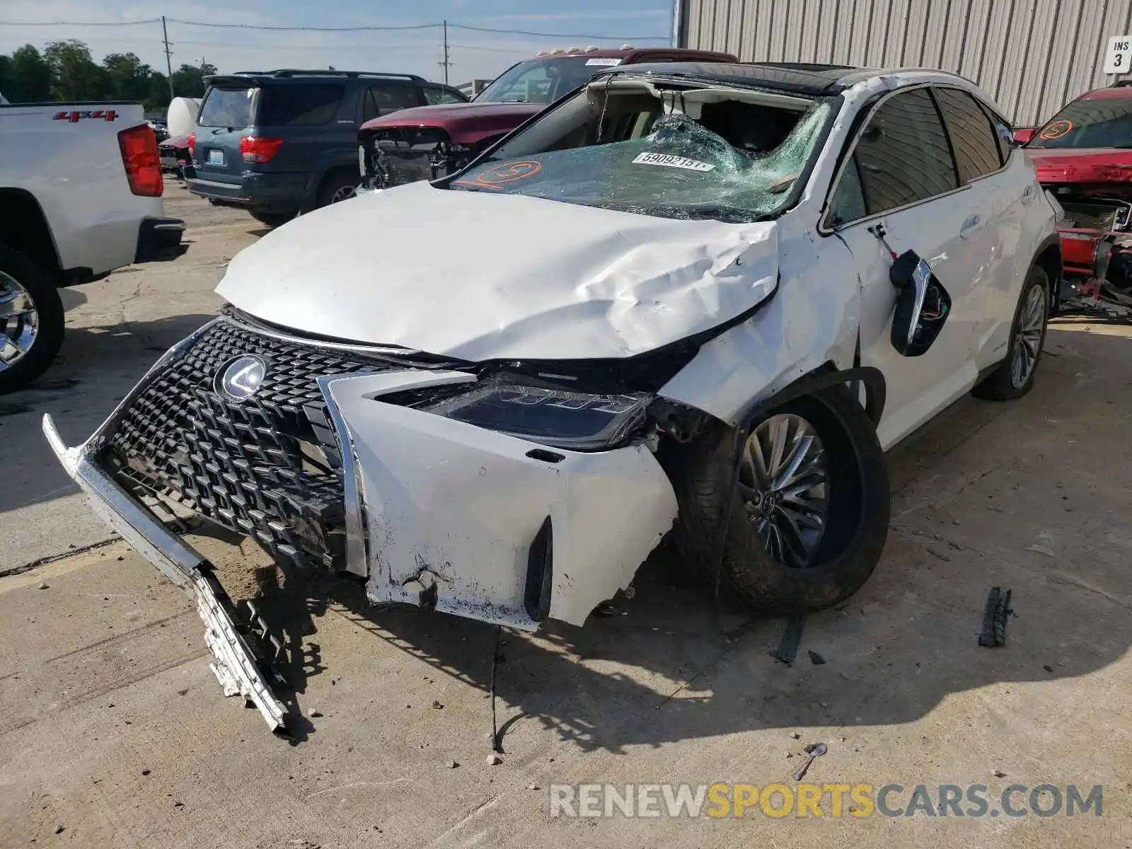 2 Photograph of a damaged car 2T2JGMDA3MC070139 LEXUS RX450 2021