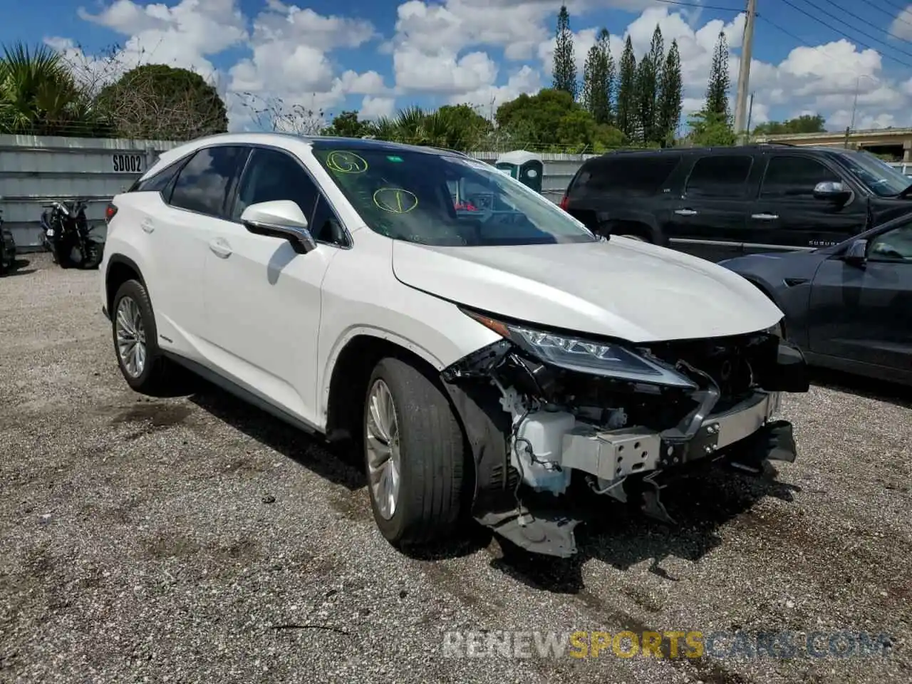 1 Photograph of a damaged car 2T2JGMDA6MC060799 LEXUS RX450 2021