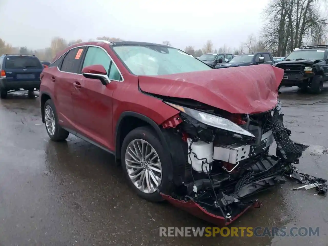 1 Photograph of a damaged car 2T2JGMDA6MC065842 LEXUS RX450 2021