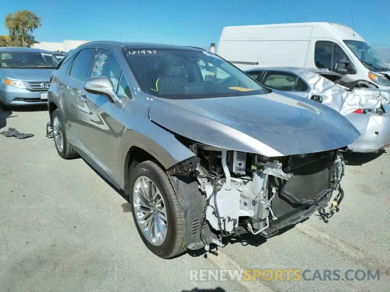 1 Photograph of a damaged car 2T2JGMDA6MC070412 LEXUS RX450 2021