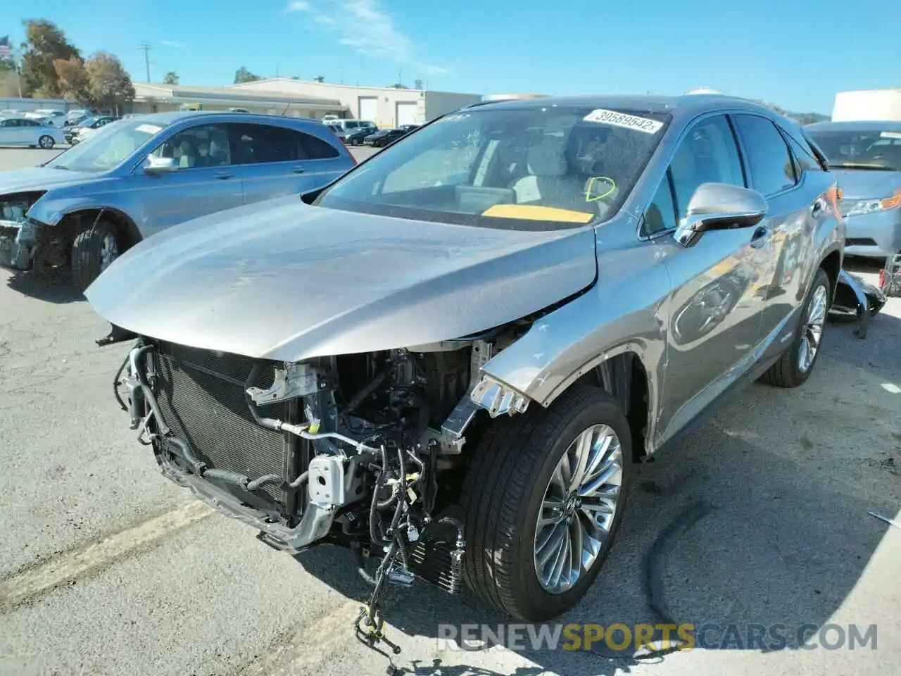 2 Photograph of a damaged car 2T2JGMDA6MC070412 LEXUS RX450 2021