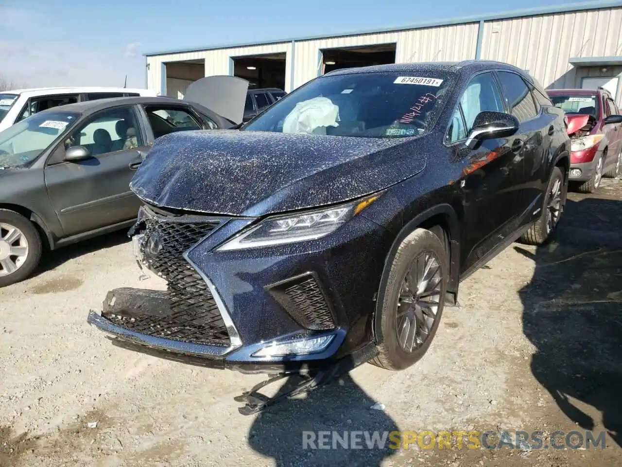 2 Фотография поврежденного автомобиля 2T2YGMDA0MC061669 LEXUS RX450 2021