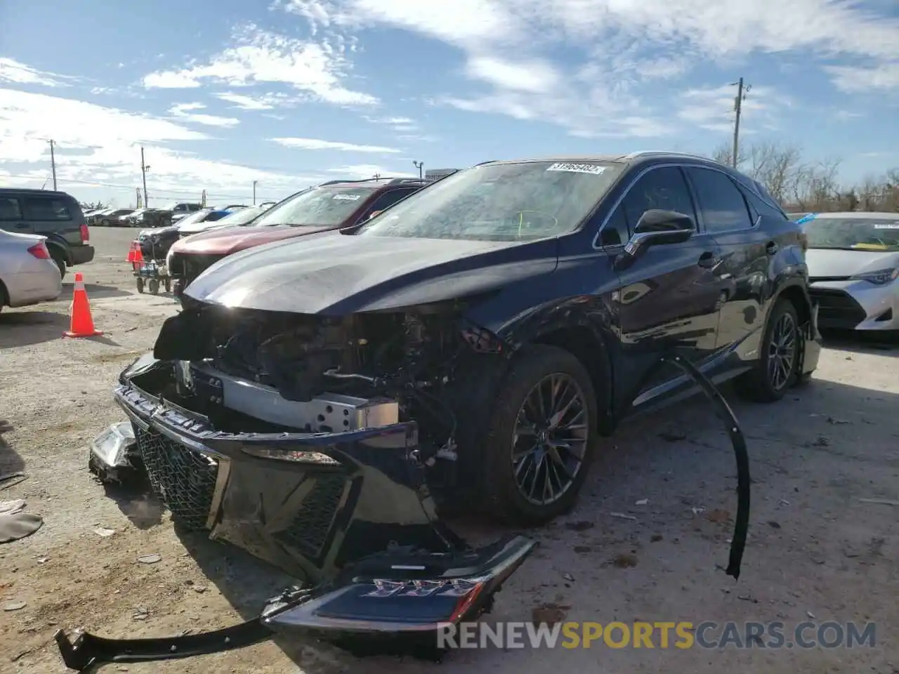 2 Photograph of a damaged car 2T2YGMDA2MC064217 LEXUS RX450 2021