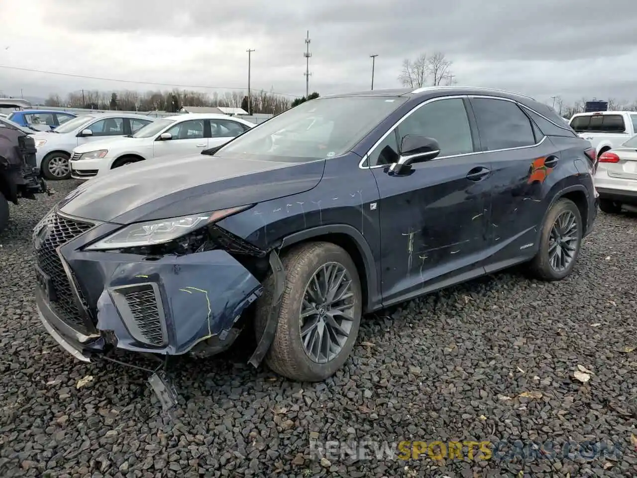 1 Фотография поврежденного автомобиля 2T2YGMDA2MC069675 LEXUS RX450 2021