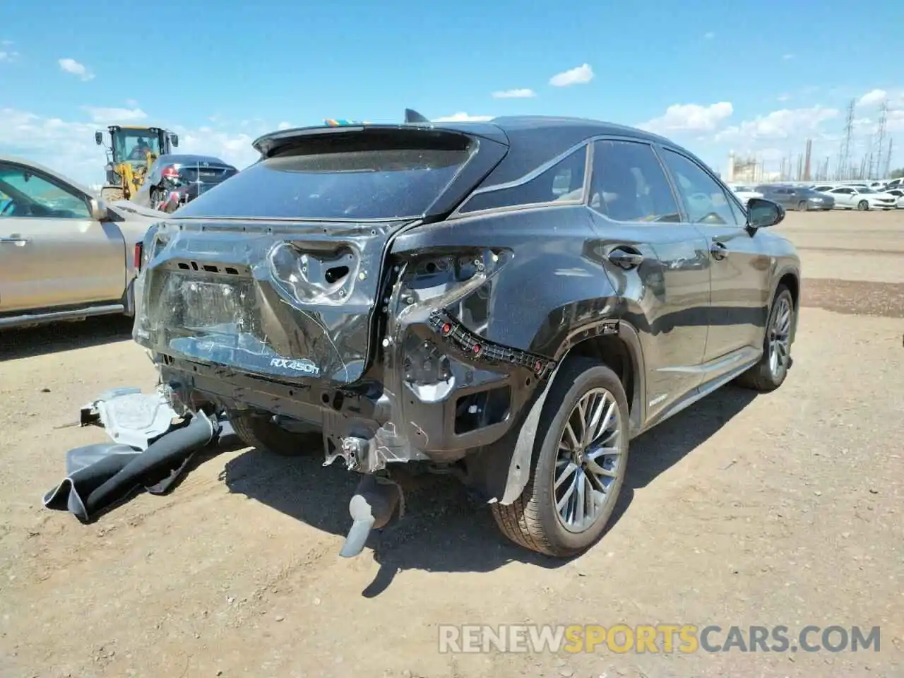 4 Фотография поврежденного автомобиля 2T2YGMDA2MC070647 LEXUS RX450 2021