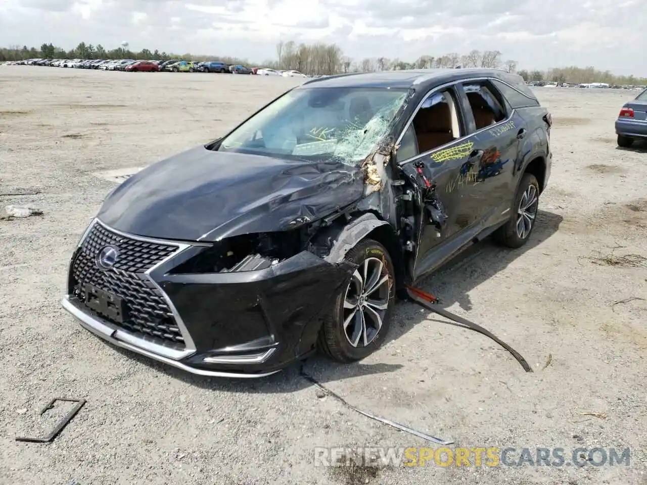 2 Photograph of a damaged car JTJHGKFA0M2021318 LEXUS RX450 2021