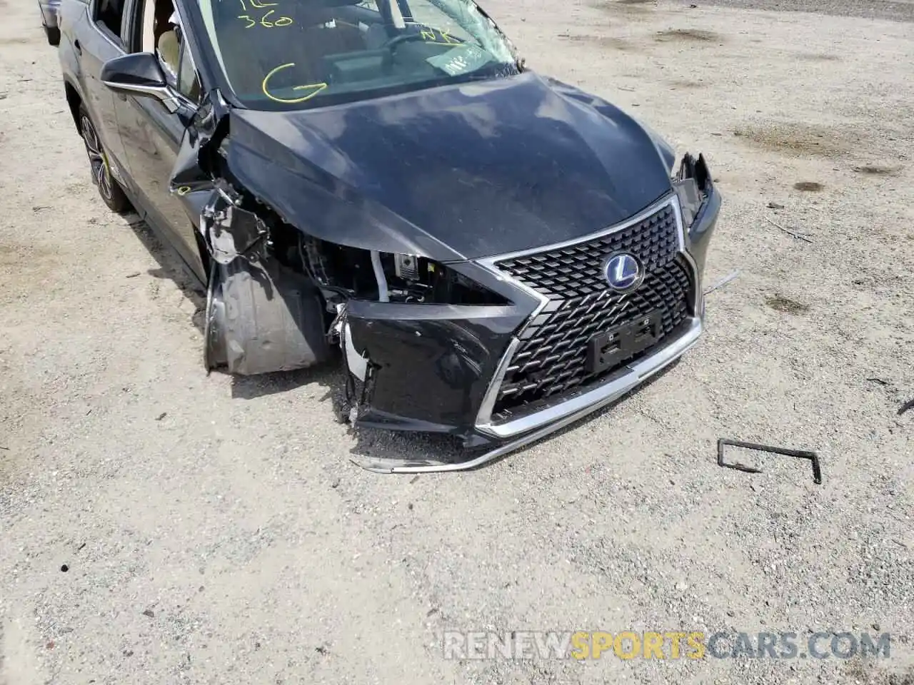 9 Фотография поврежденного автомобиля JTJHGKFA0M2021318 LEXUS RX450 2021