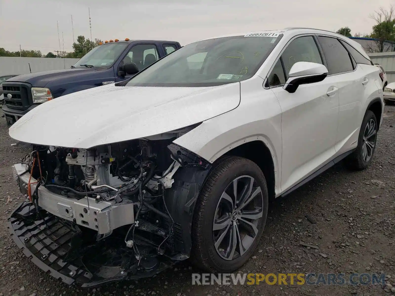 2 Photograph of a damaged car JTJHGKFA5M2018365 LEXUS RX450 2021