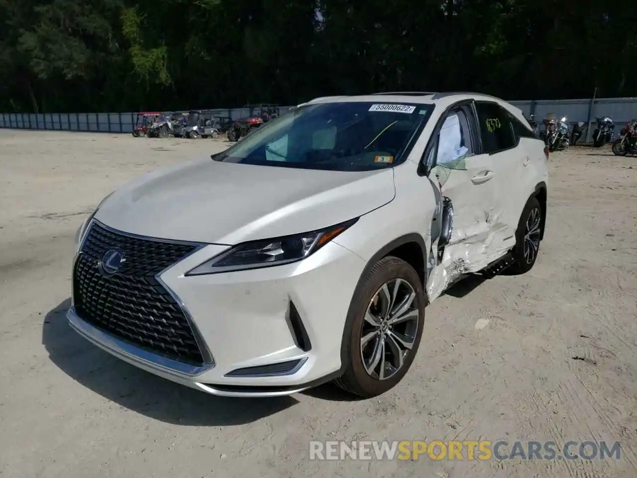 2 Photograph of a damaged car JTJHGKFA8M2019476 LEXUS RX450 2021