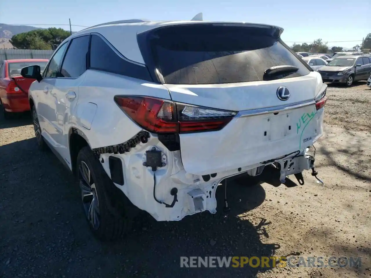 3 Photograph of a damaged car JTJHGKFA8M2019798 LEXUS RX450 2021