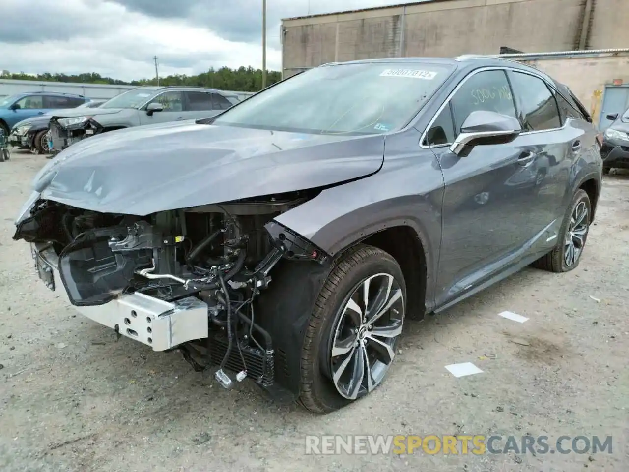 2 Фотография поврежденного автомобиля 2T2HGMDA4NC082803 LEXUS RX450 2022