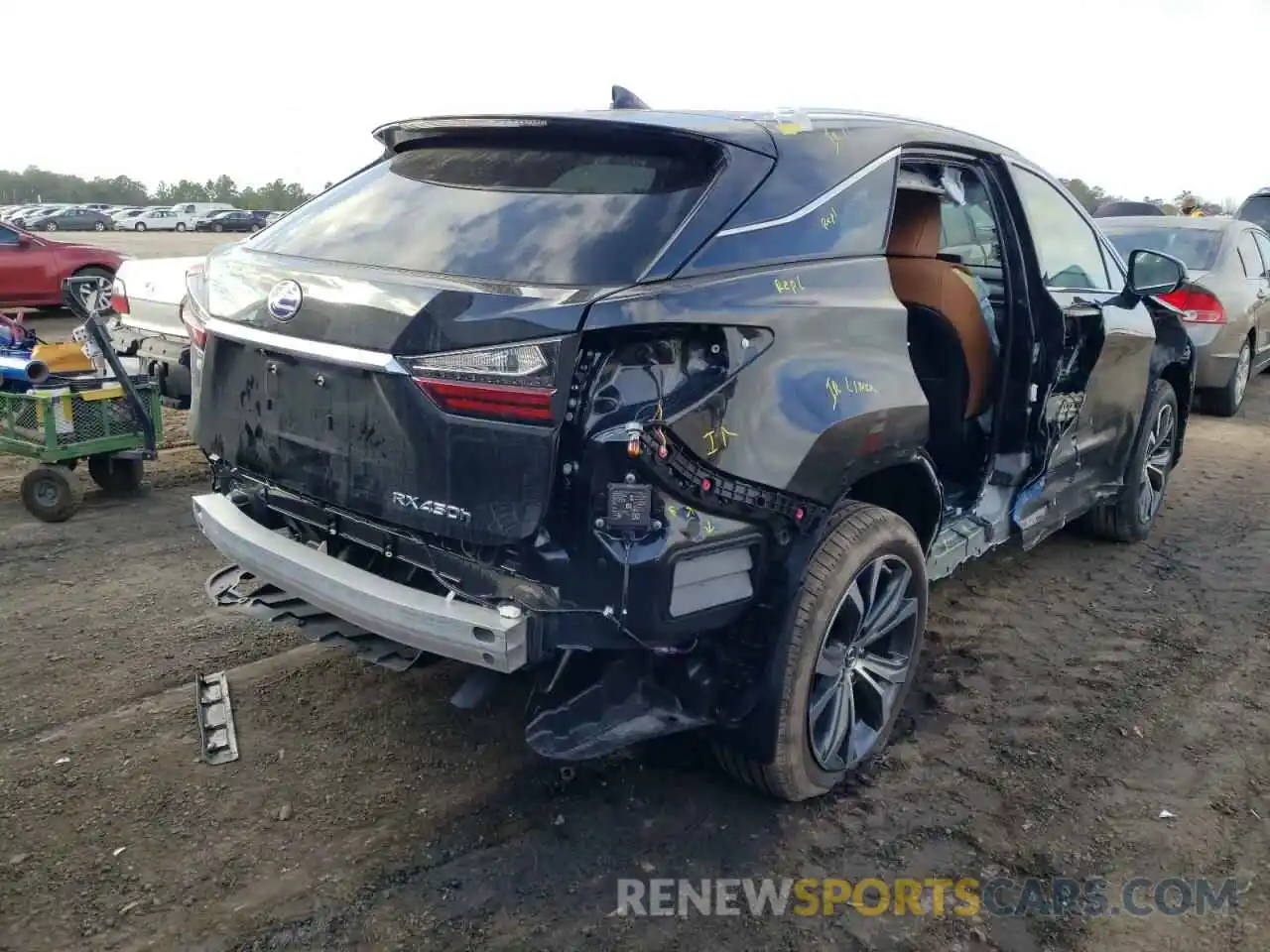 4 Photograph of a damaged car 2T2HGMDA7NC074338 LEXUS RX450 2022