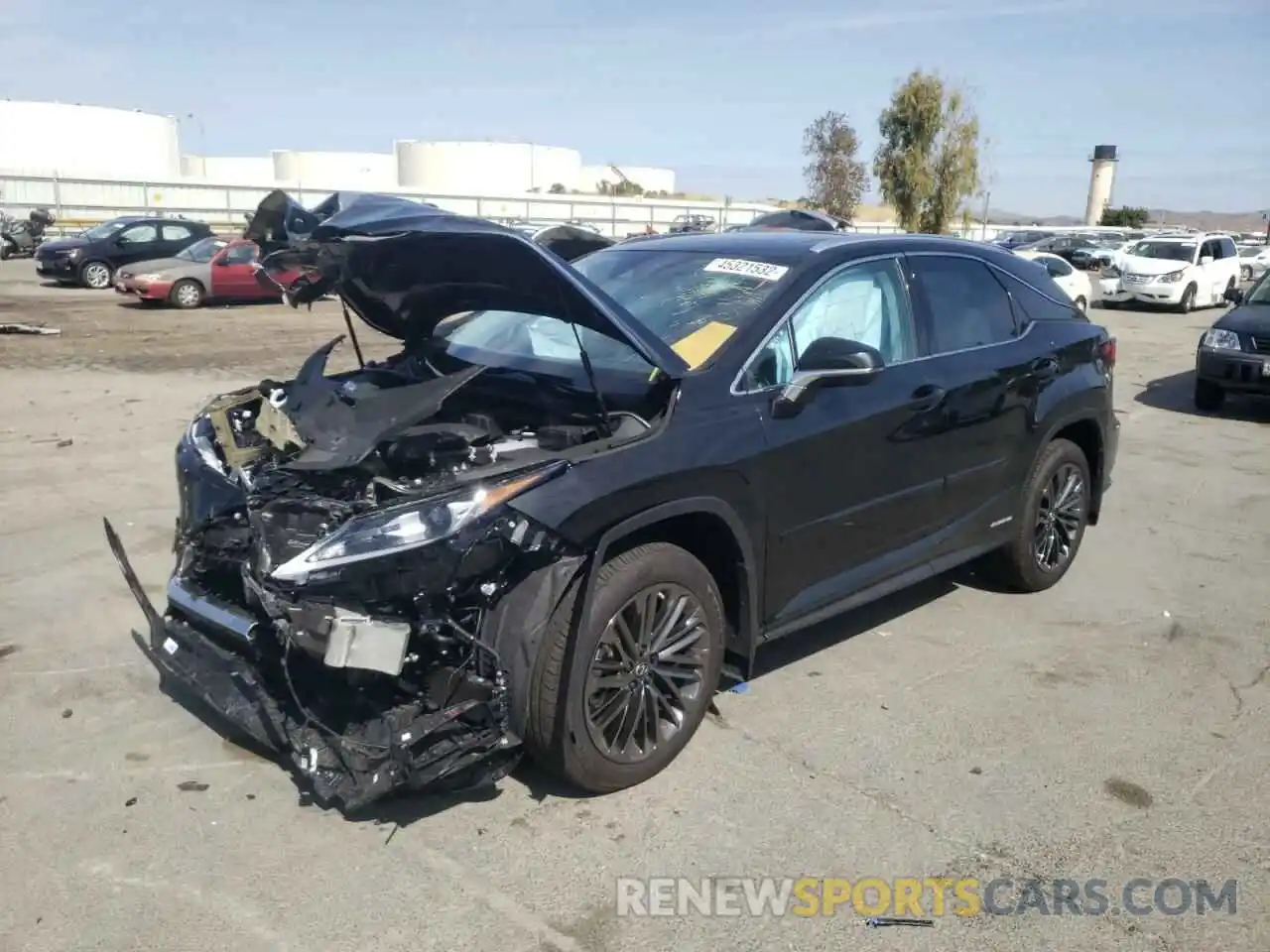 2 Photograph of a damaged car 2T2HGMDA7NC079622 LEXUS RX450 2022