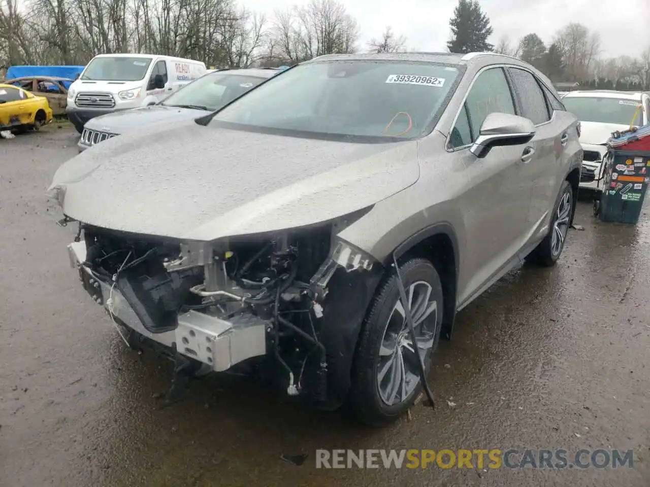 2 Photograph of a damaged car 2T2HGMDA9NC072901 LEXUS RX450 2022