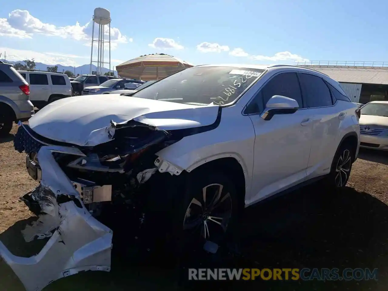 2 Photograph of a damaged car 2T2HGMDA9NC091447 LEXUS RX450 2022