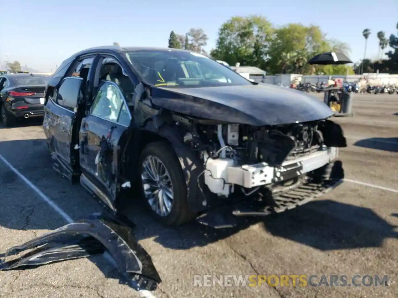 1 Photograph of a damaged car 2T2JGMDA1NC072764 LEXUS RX450 2022