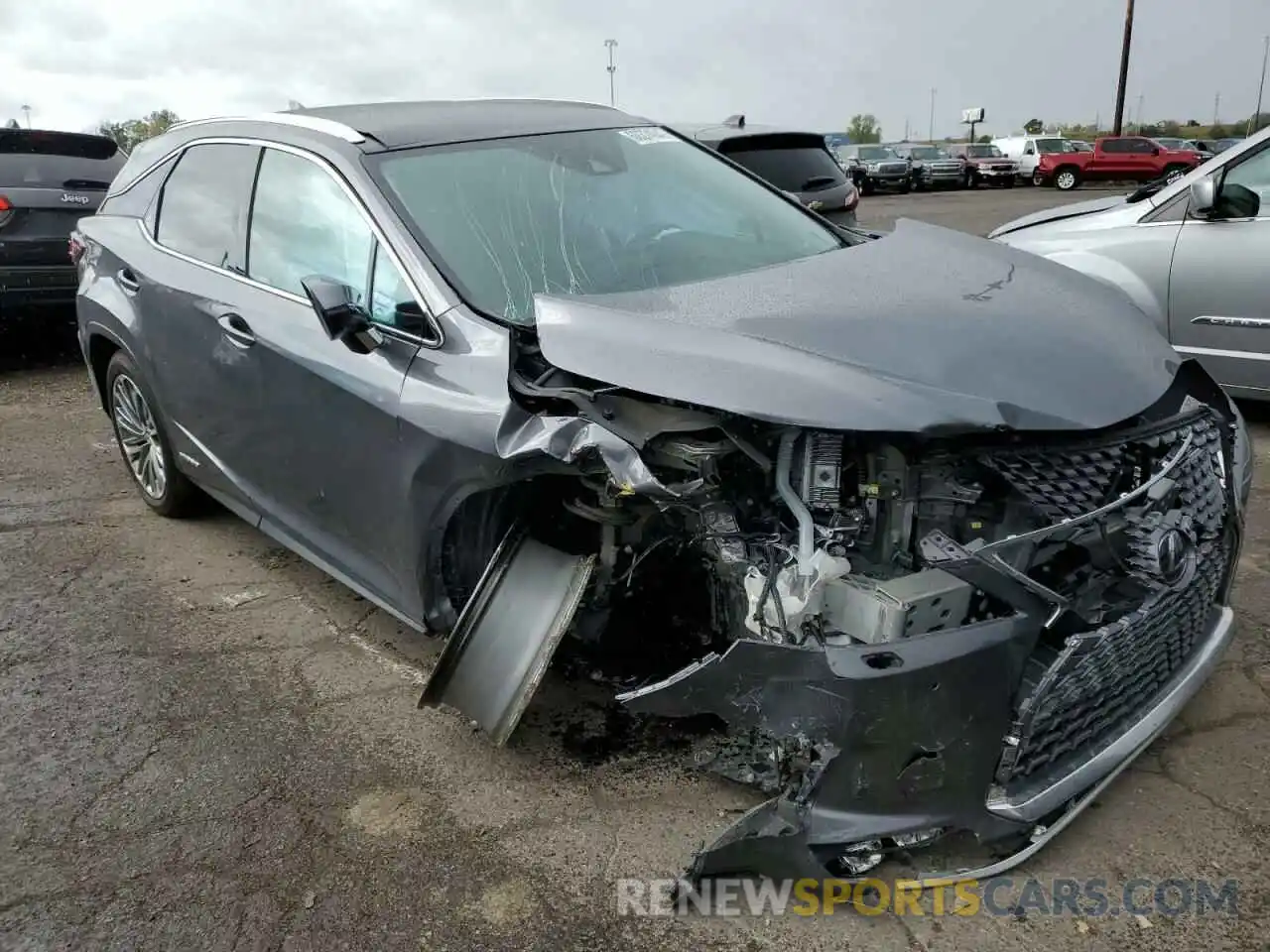 1 Photograph of a damaged car 2T2JGMDA2NC077908 LEXUS RX450 2022