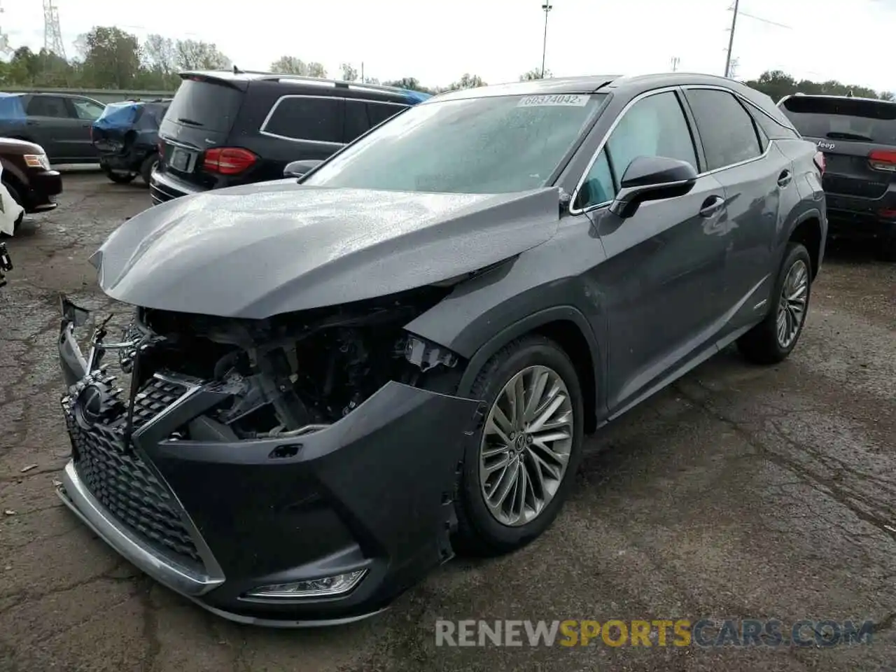 2 Photograph of a damaged car 2T2JGMDA2NC077908 LEXUS RX450 2022