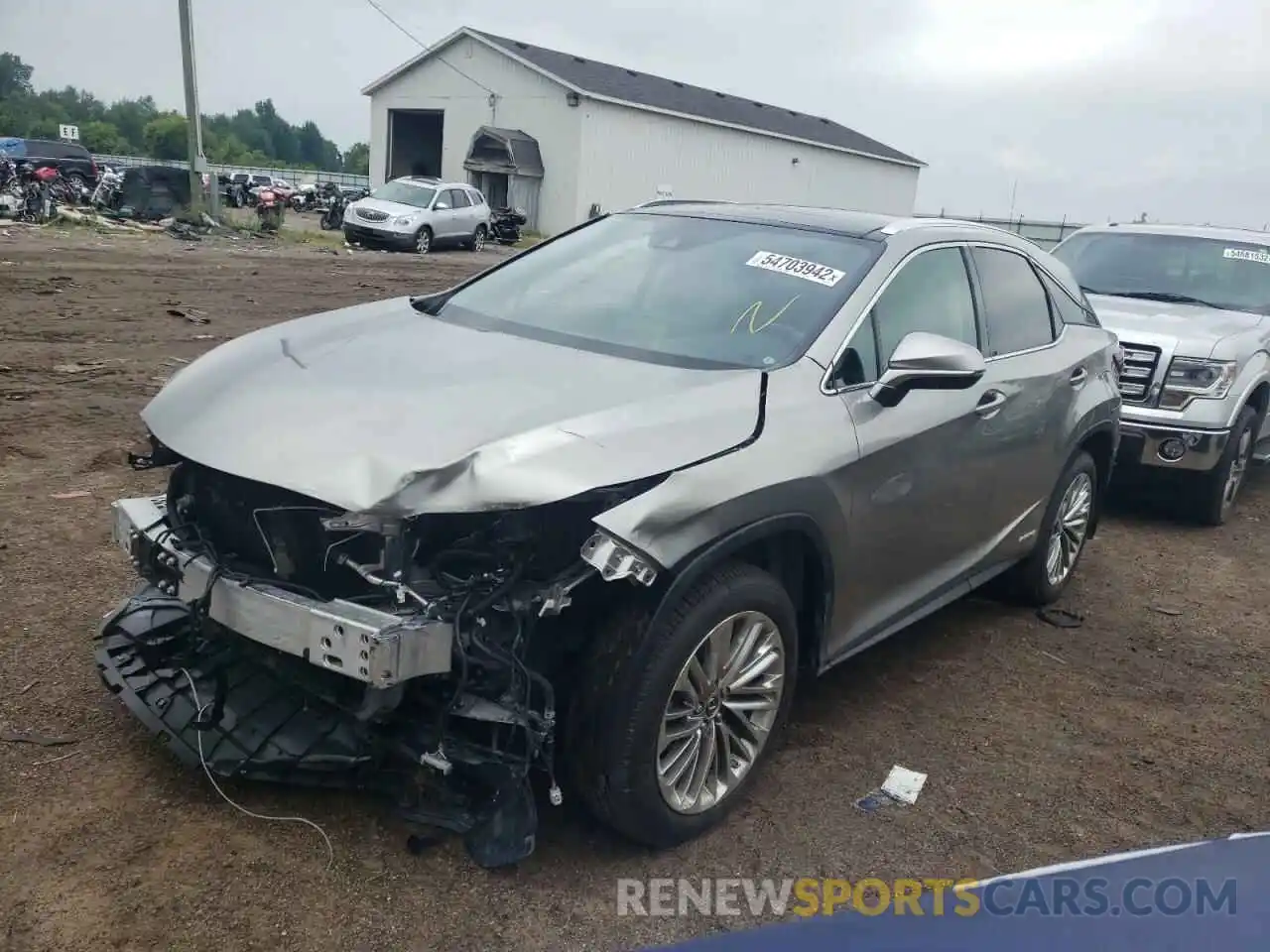 2 Photograph of a damaged car 2T2JGMDA9NC078943 LEXUS RX450 2022