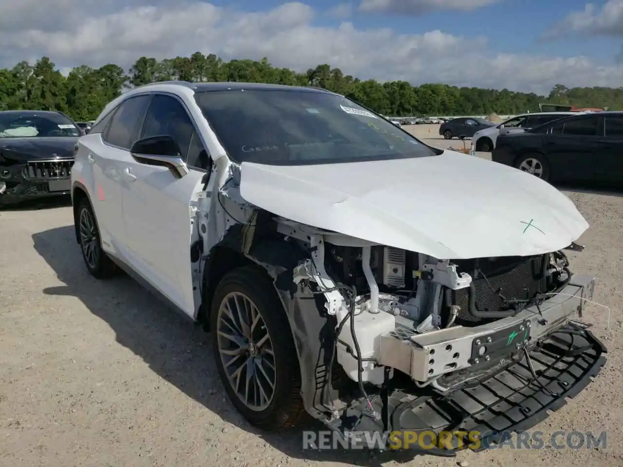 1 Photograph of a damaged car 2T2YGMDA2NC072786 LEXUS RX450 2022