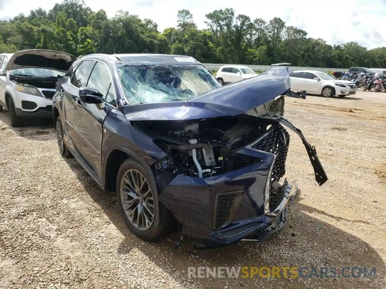 1 Photograph of a damaged car 2T2YGMDAXNC078738 LEXUS RX450 2022