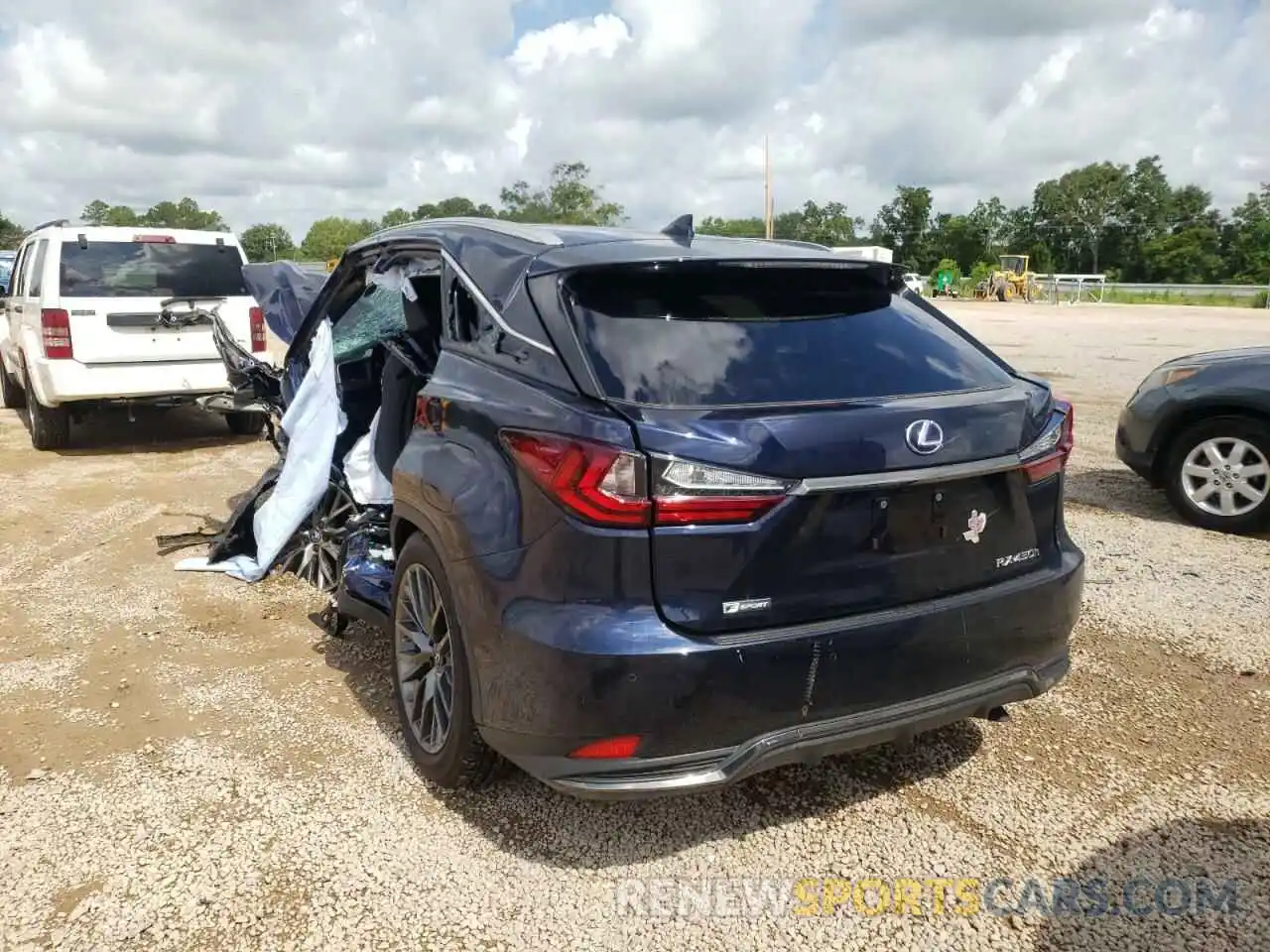 3 Photograph of a damaged car 2T2YGMDAXNC078738 LEXUS RX450 2022