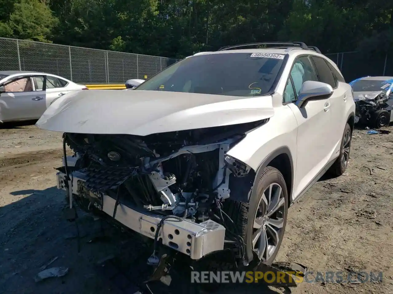 2 Photograph of a damaged car JTJHGKFA7N2026386 LEXUS RX450 2022