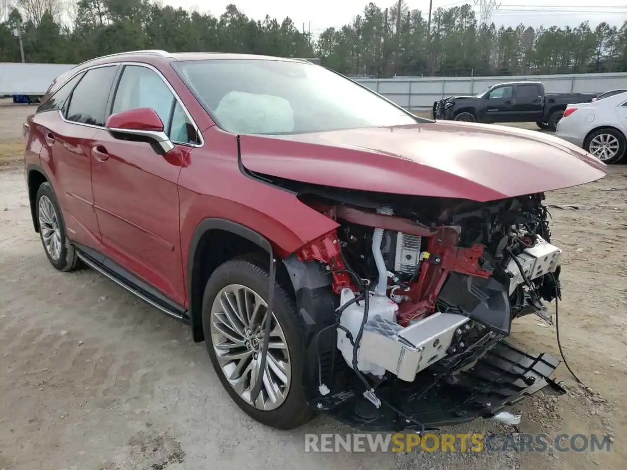 1 Photograph of a damaged car JTJJGKFA4N2022846 LEXUS RX450 2022