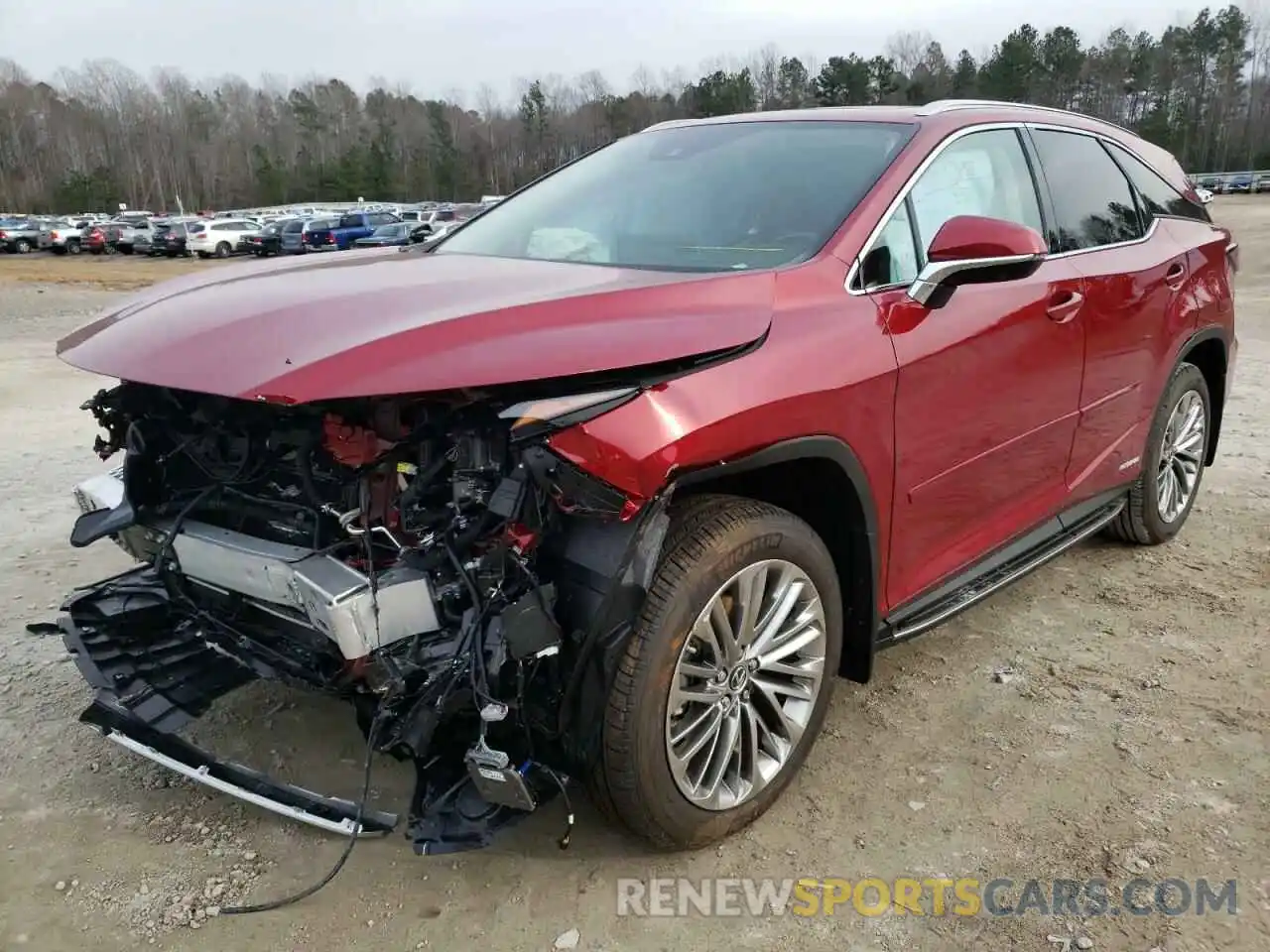 2 Photograph of a damaged car JTJJGKFA4N2022846 LEXUS RX450 2022