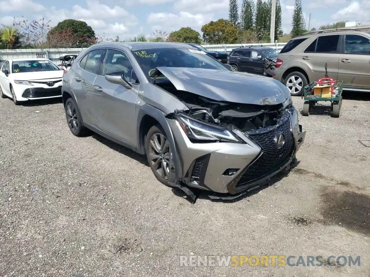 1 Photograph of a damaged car JTHY3JBH0K2003215 LEXUS UX 200 2019