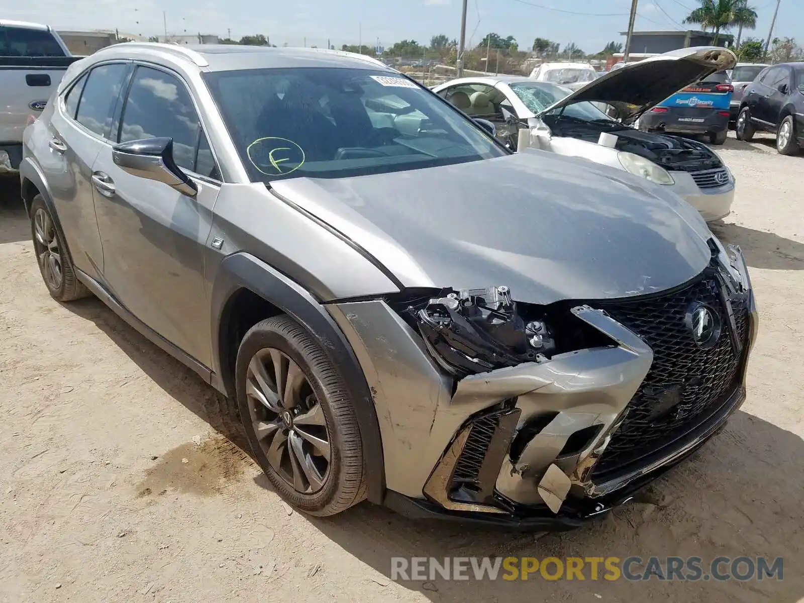 1 Photograph of a damaged car JTHY3JBH0K2009242 LEXUS UX 200 2019