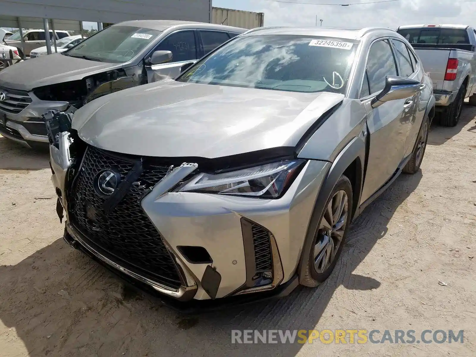 2 Photograph of a damaged car JTHY3JBH0K2009242 LEXUS UX 200 2019