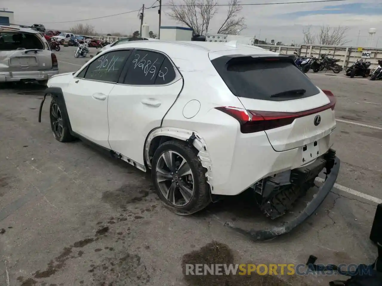 3 Photograph of a damaged car JTHY3JBH0K2013050 LEXUS UX 200 2019