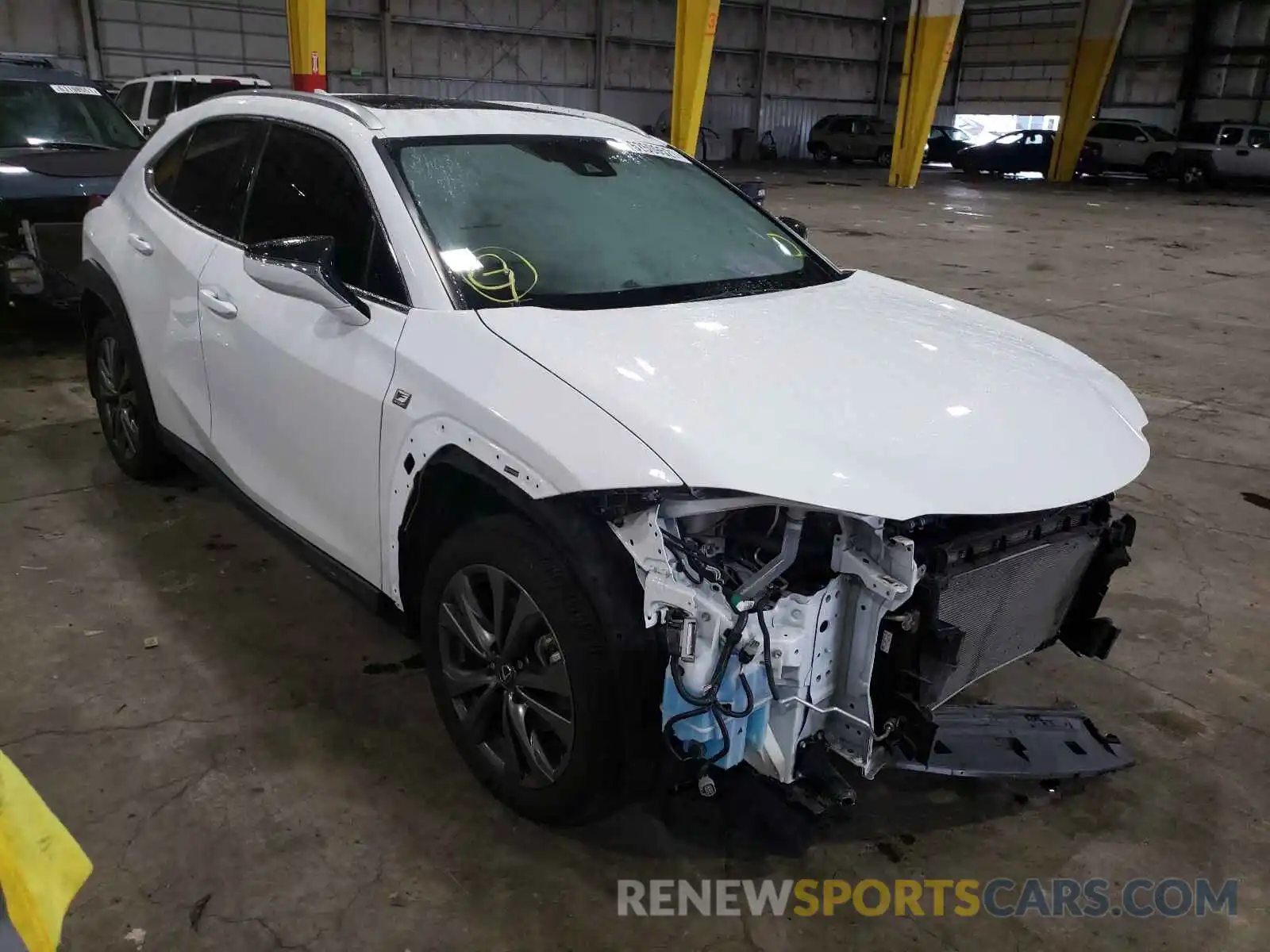 1 Photograph of a damaged car JTHY3JBH2K2003605 LEXUS UX 200 2019