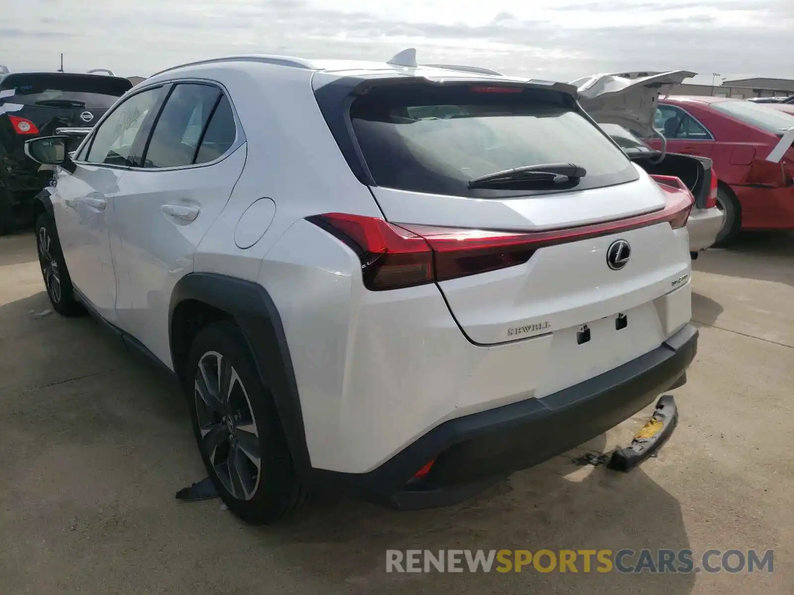 3 Photograph of a damaged car JTHY3JBH2K2009825 LEXUS UX 200 2019