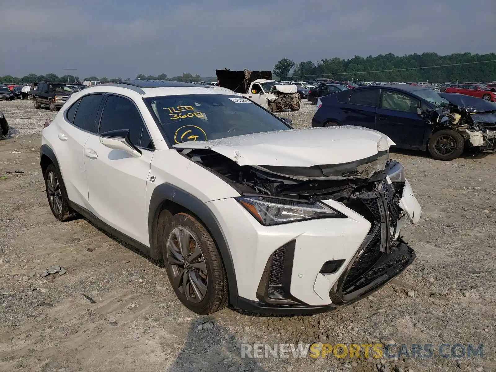 1 Photograph of a damaged car JTHY3JBH2K2013227 LEXUS UX 200 2019