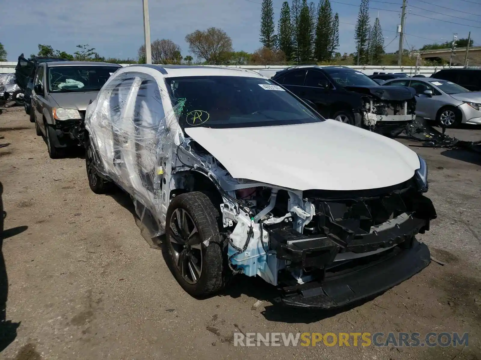 1 Photograph of a damaged car JTHY3JBH3K2001491 LEXUS UX 200 2019