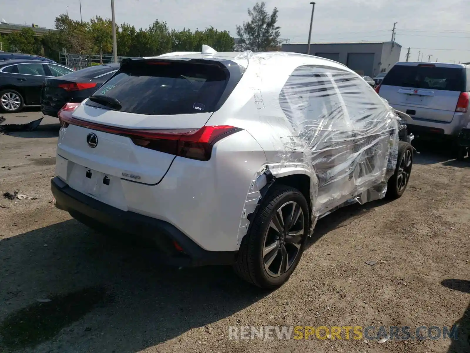 4 Фотография поврежденного автомобиля JTHY3JBH3K2001491 LEXUS UX 200 2019