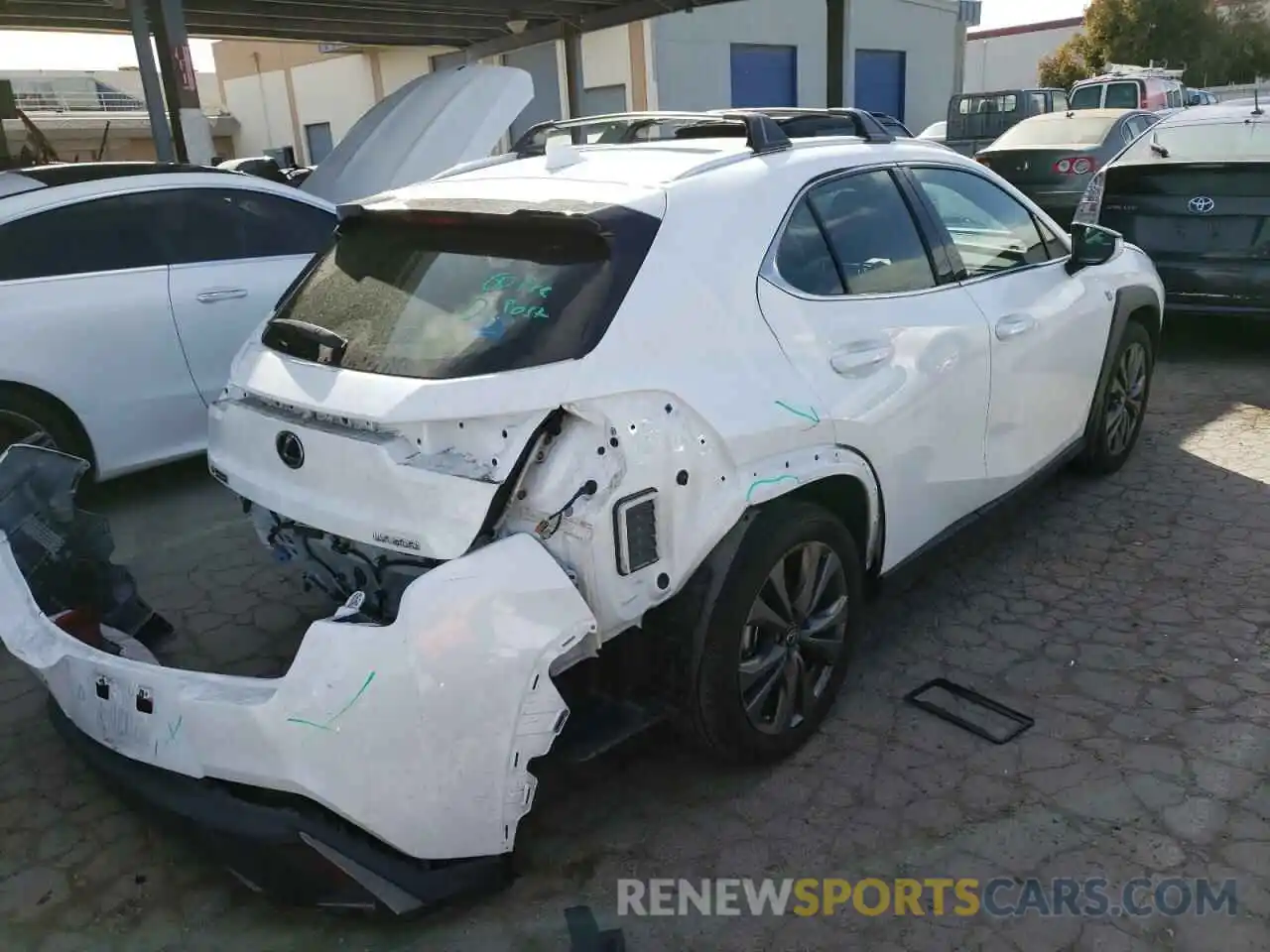 4 Photograph of a damaged car JTHY3JBH3K2002463 LEXUS UX 200 2019