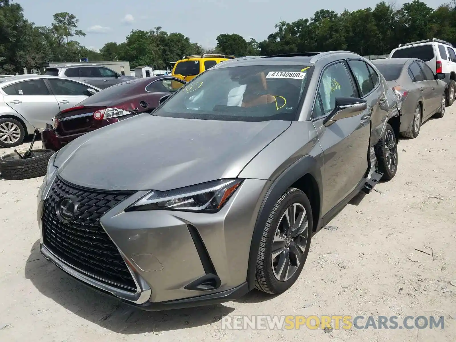 2 Photograph of a damaged car JTHY3JBH3K2002589 LEXUS UX 200 2019