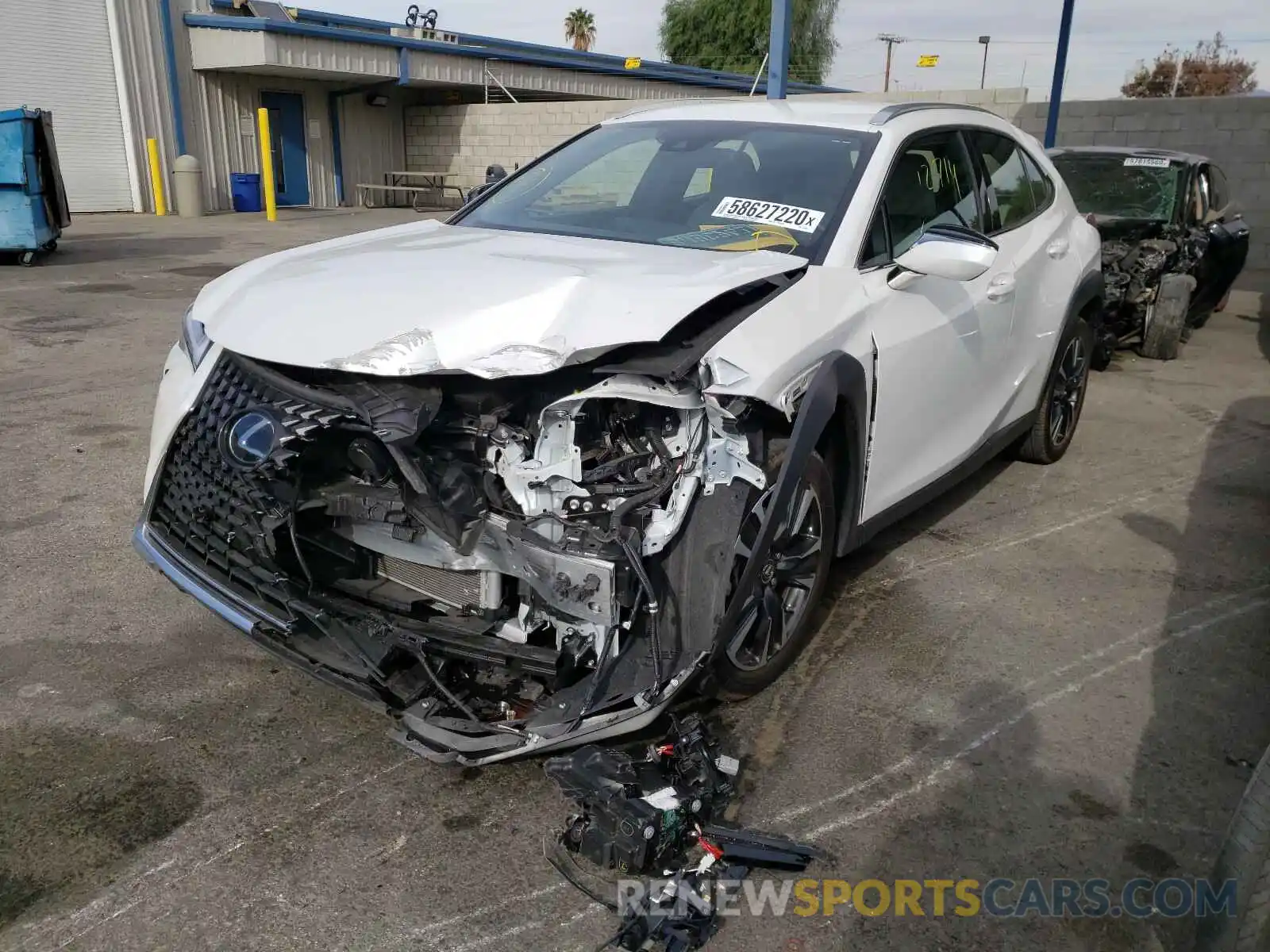 2 Photograph of a damaged car JTHY3JBH3K2015648 LEXUS UX 200 2019