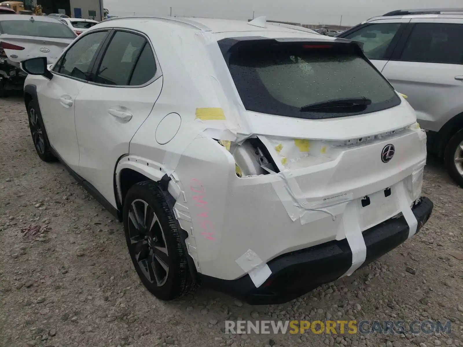 3 Photograph of a damaged car JTHY3JBH3K2020297 LEXUS UX 200 2019