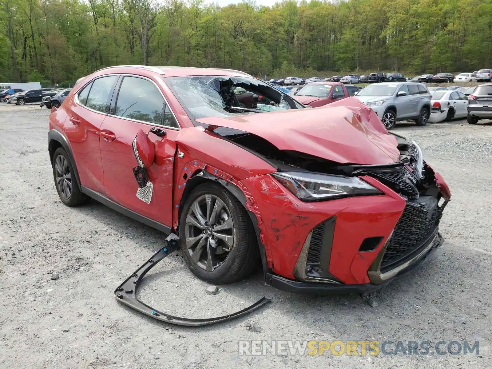 1 Photograph of a damaged car JTHY3JBH4K2003539 LEXUS UX 200 2019