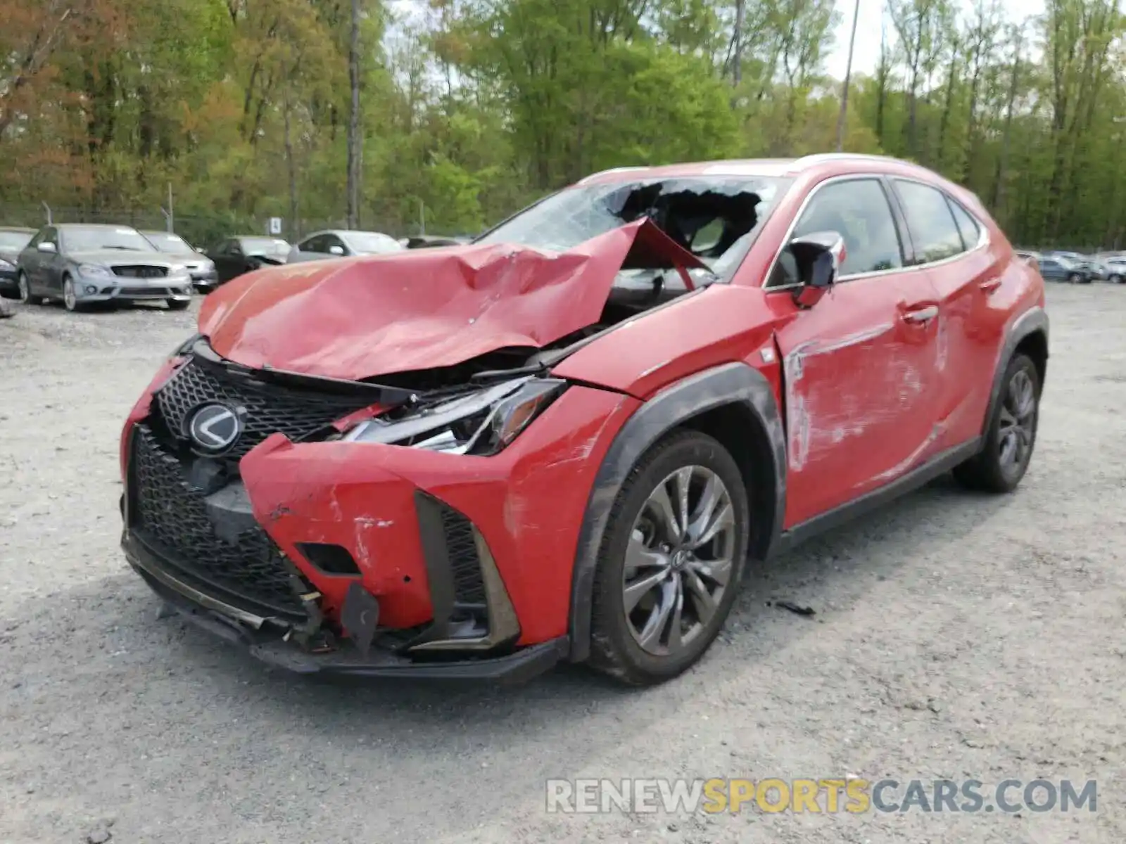 2 Photograph of a damaged car JTHY3JBH4K2003539 LEXUS UX 200 2019