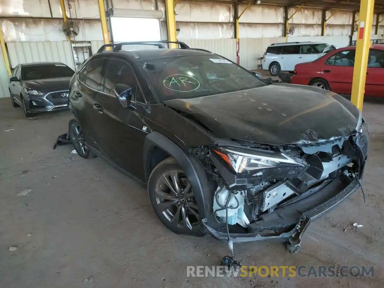 1 Photograph of a damaged car JTHY3JBH4K2004092 LEXUS UX 200 2019