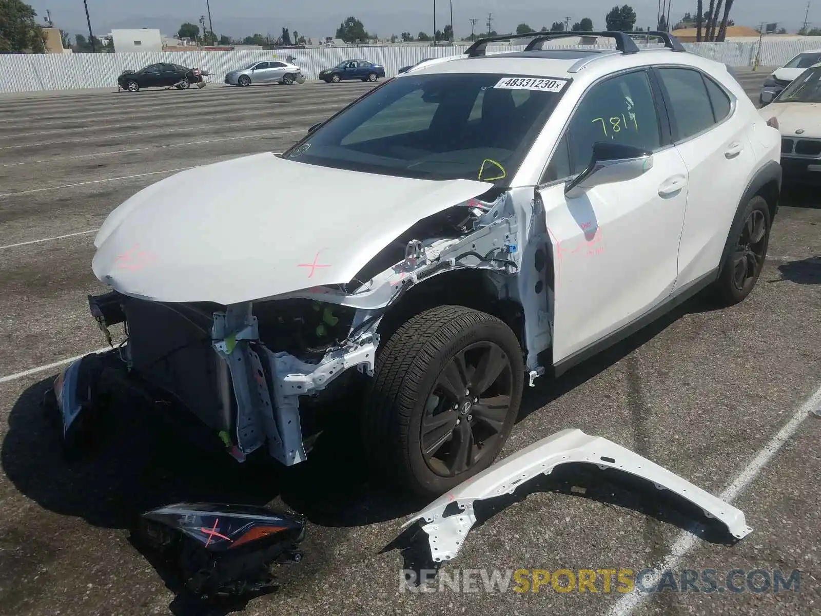 2 Photograph of a damaged car JTHY3JBH4K2007204 LEXUS UX 200 2019