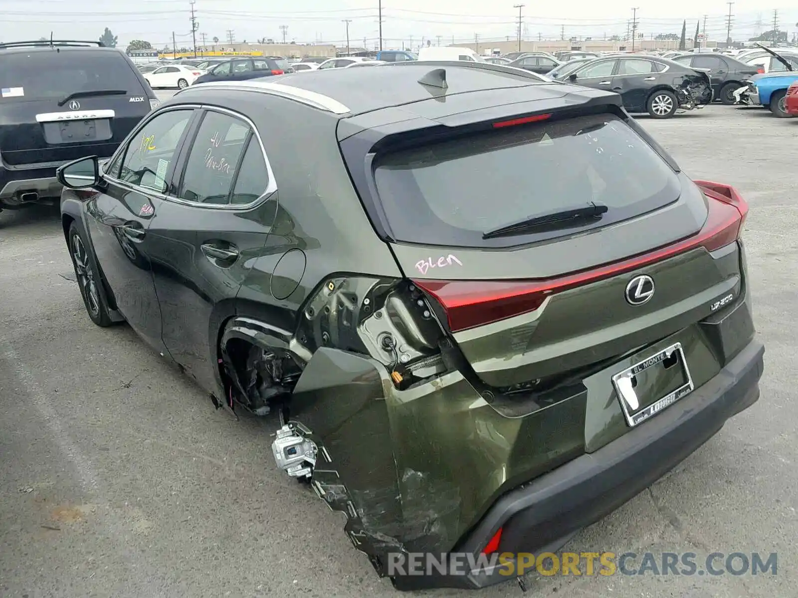 3 Photograph of a damaged car JTHY3JBH4K2016288 LEXUS UX 200 2019