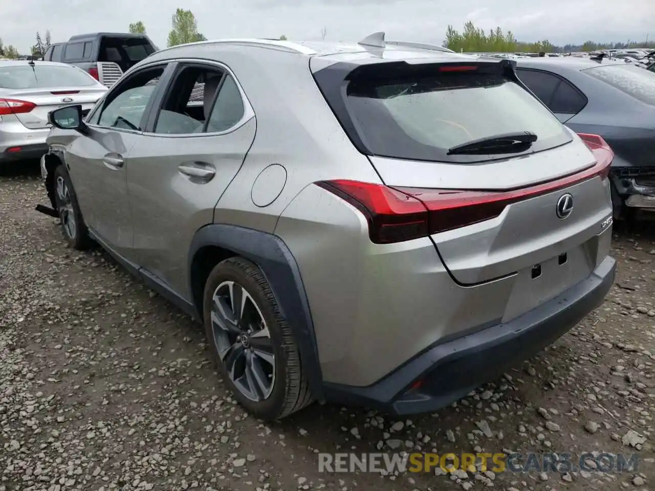 3 Фотография поврежденного автомобиля JTHY3JBH4K2020762 LEXUS UX 200 2019