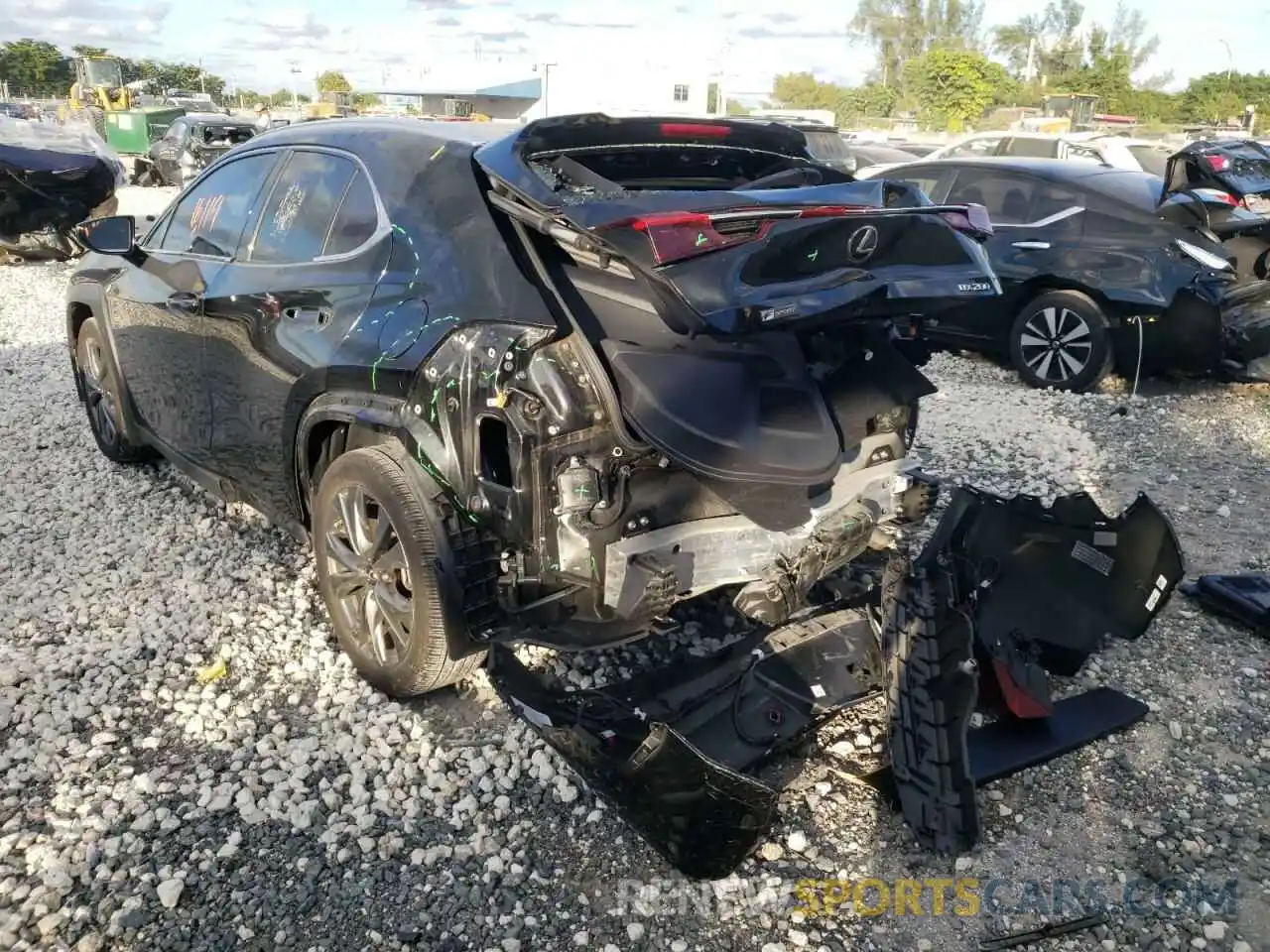 3 Photograph of a damaged car JTHY3JBH5K2005400 LEXUS UX 200 2019