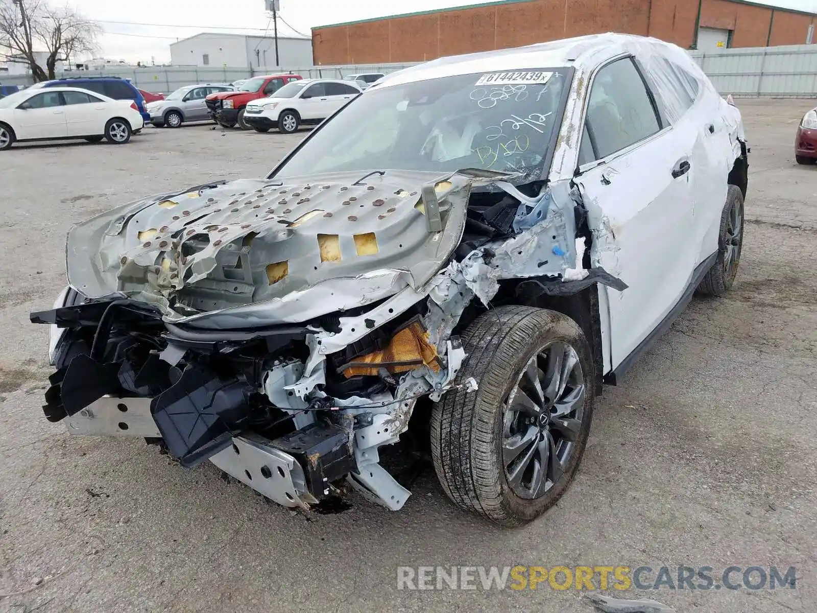 2 Photograph of a damaged car JTHY3JBH5K2010287 LEXUS UX 200 2019